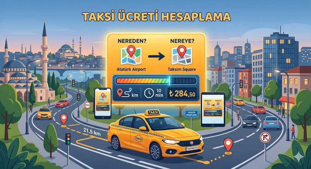 Taksi Ücreti Hesaplama 2026 İzmir
